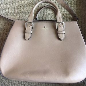 Kate spade large taupe leather tote