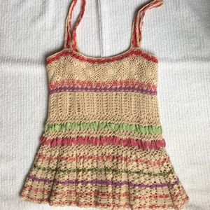 Cynthia Steffe crochet top S/P