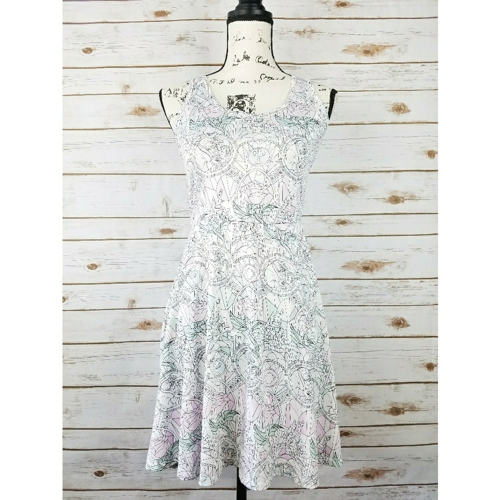 Disney Beauty and the Beast Pastel Skater Dress