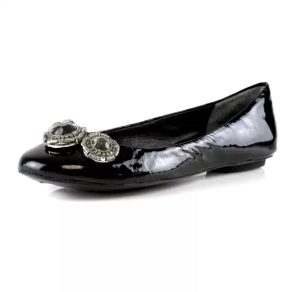 JUICY COUTURE SICILY Black Diamond Ballet Flats!