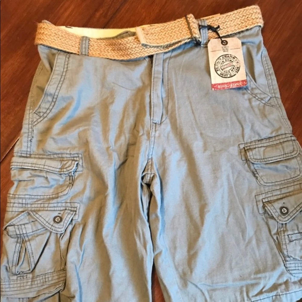 New with tags, Plugg Cargo Shorts w/ Belt