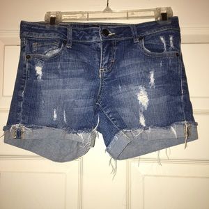 Denim cutoffs