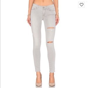 PAIGE VERDUGO ANKLE SKINNY GREY MIST DESTRUCTED