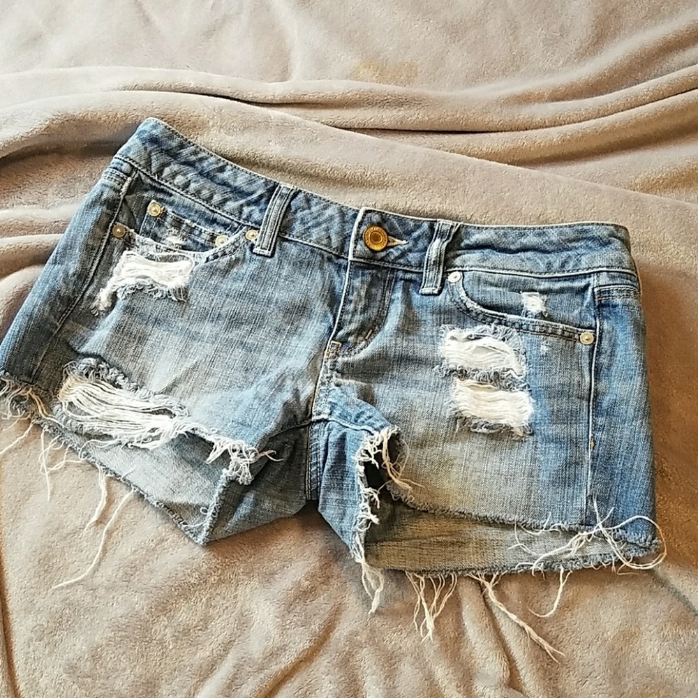 American Eagle Destroyed Jean Shorts