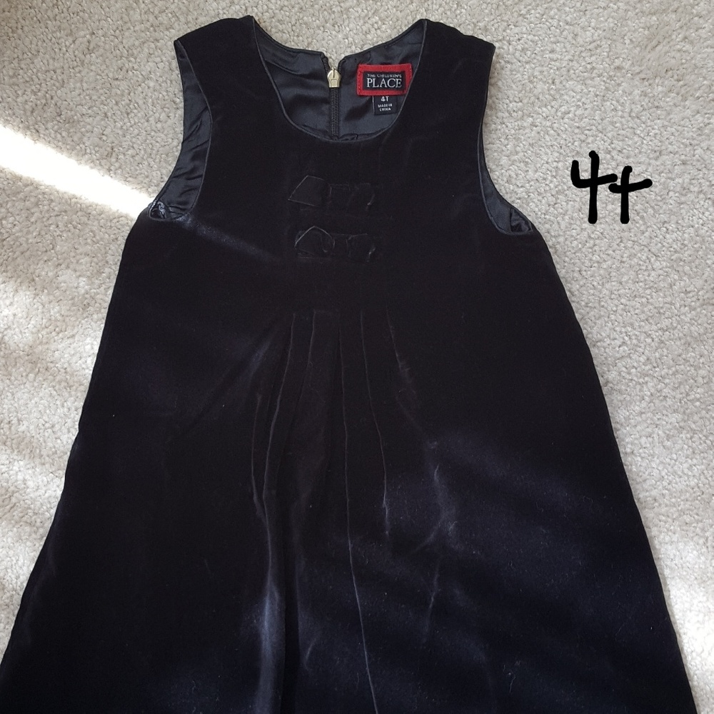 Children's Place black velvet dress
