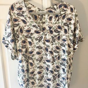 Paisley-print top