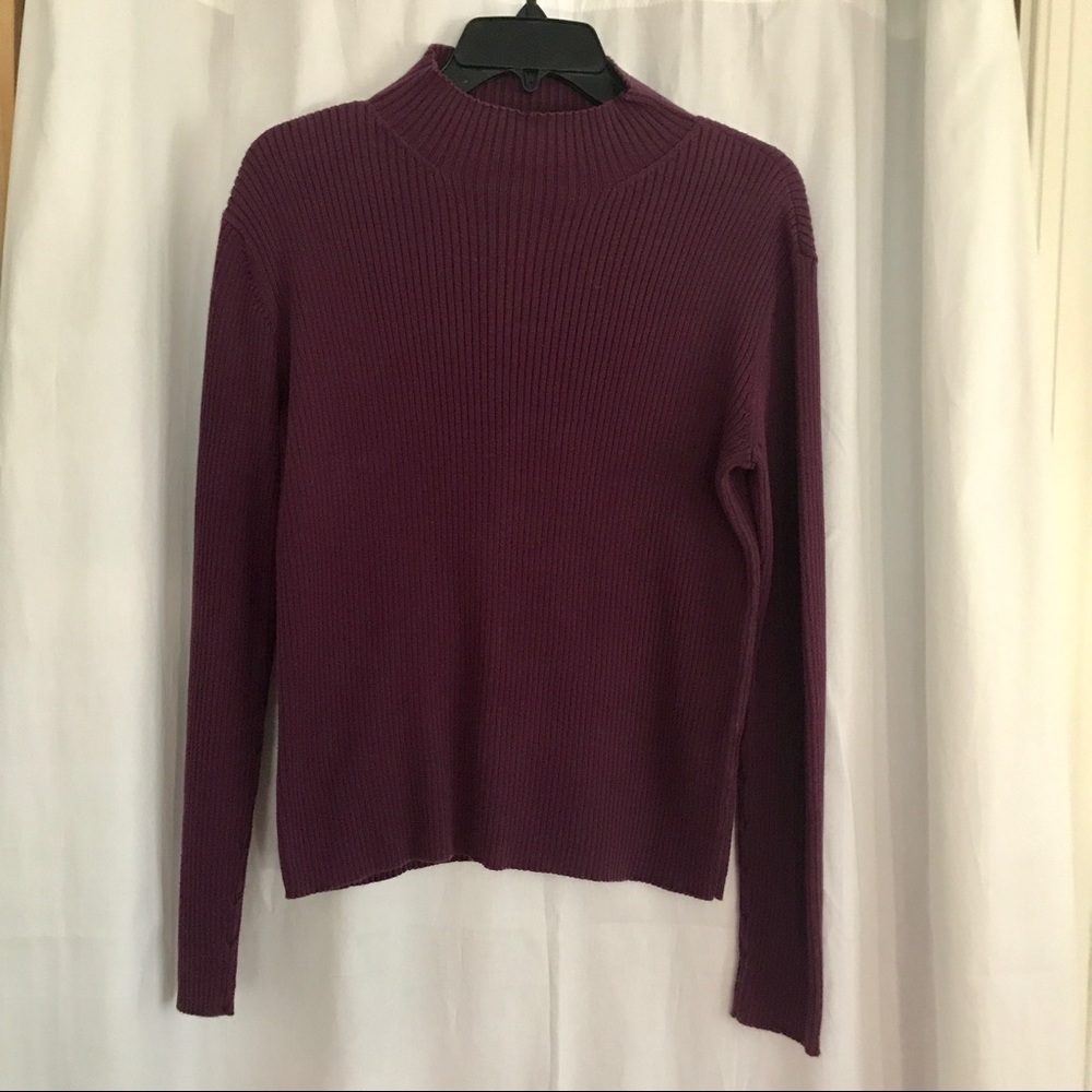 NORDSTROM MOCK TURTLE NECK TOP/SWEATER 💯 cotton