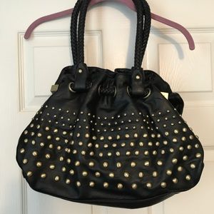 Black bag with gold studs