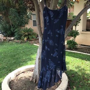 Blue 90's Vintage Dress