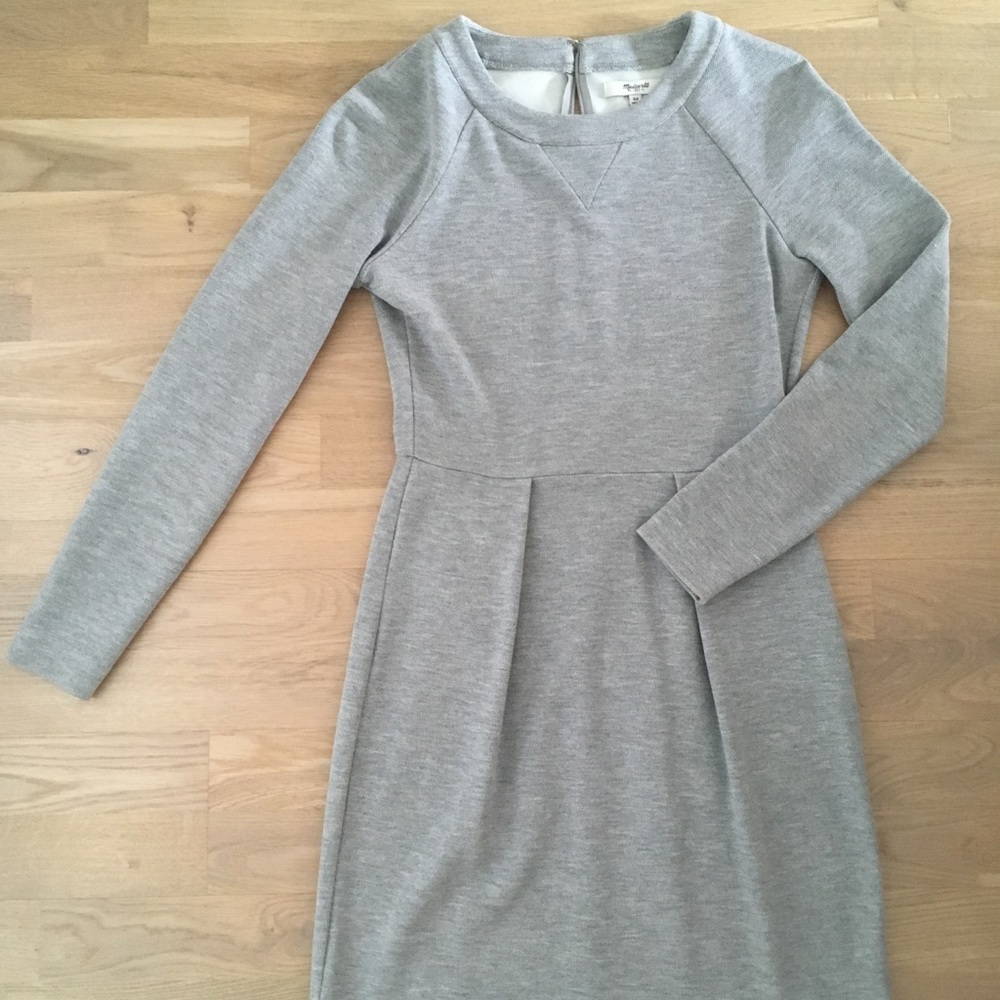 Madewell gray knot dress XS