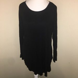 Black tunic top