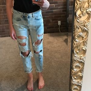 H&M distressed jeans