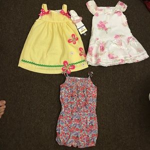 Carters Romper and Dresses
