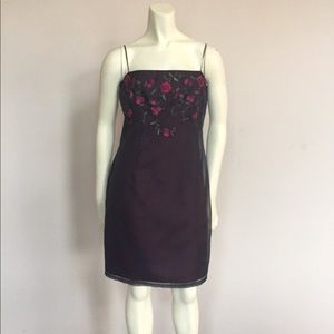 90's Silk LAUNDRY Illusion Dress