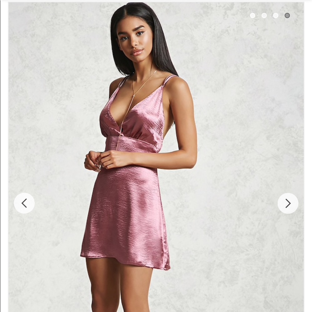 F21 Satin swing dress BNWT