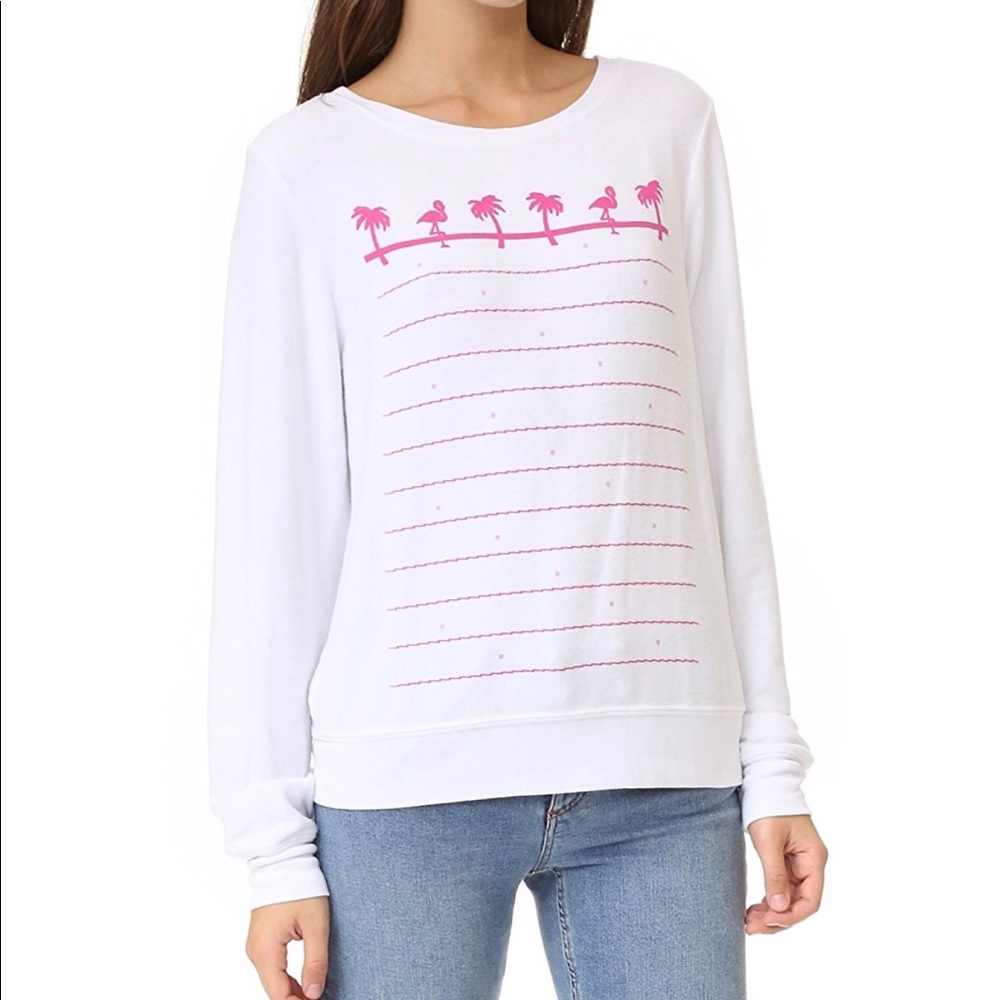 Wildfox Animal Style Baggy Beach Sweatshirt