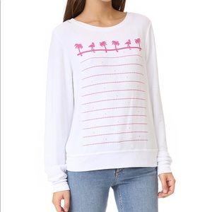 Wildfox Animal Style Baggy Beach Sweatshirt