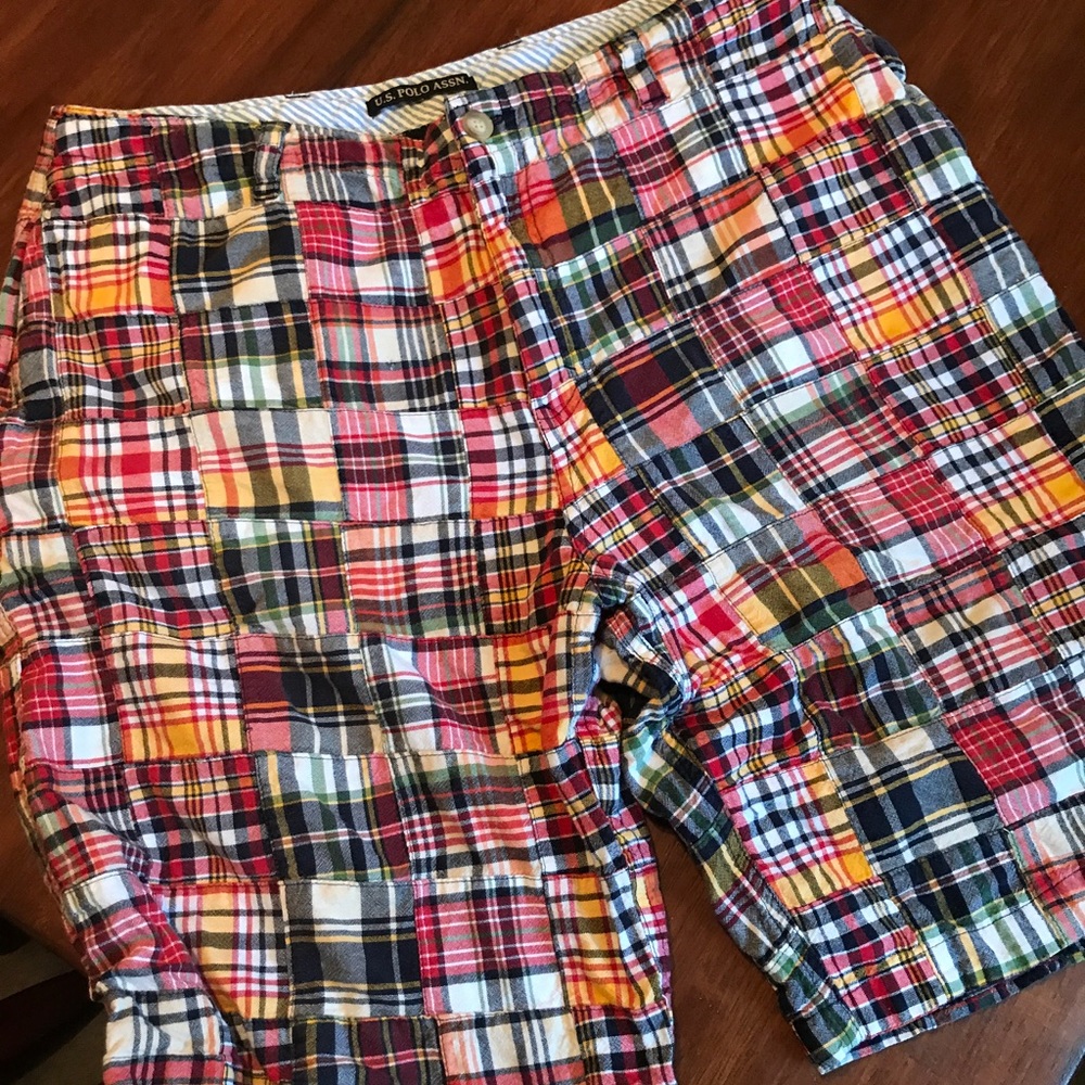 U.S. Polo Assn. Mix Match Plaid Shorts