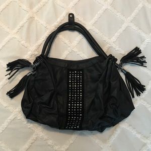 Black tassel bag
