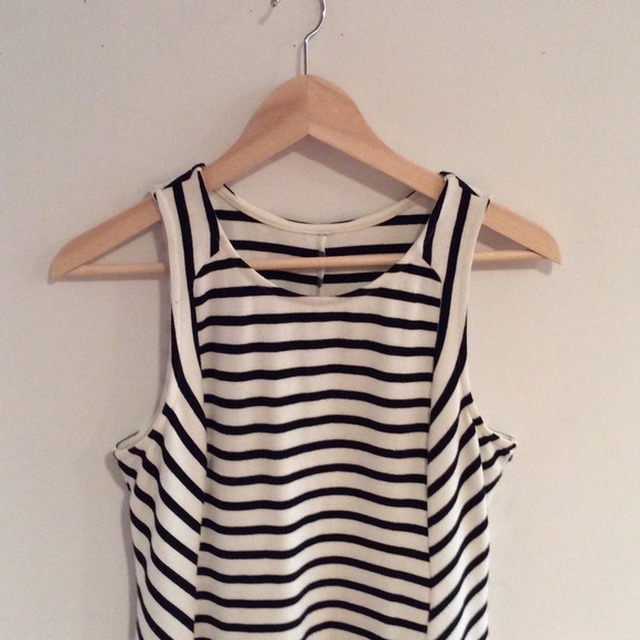 Striped minimalist dress- J Crew or Madewell - Picture 2 of 2