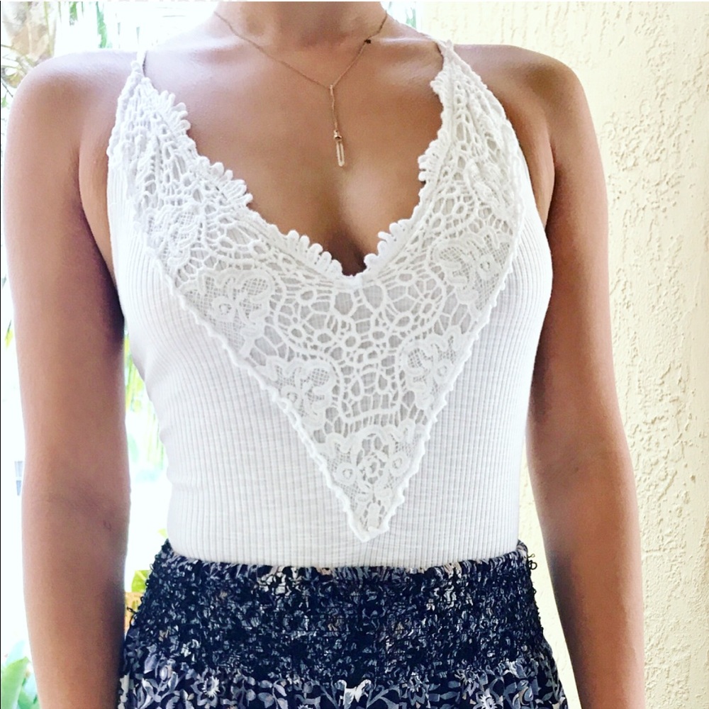 White Lace Bodysuit