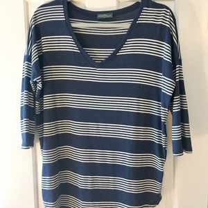 Soft striped blue shirt