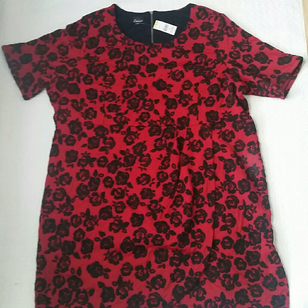 Simply Emma red/black rose dress 3X