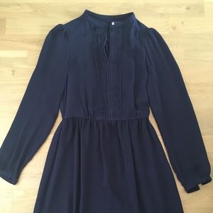 Zara navy shift dress S