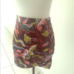 New Zara printed skirt size medium