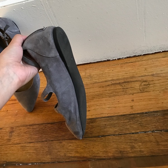 Chroma vintage gunmetal blue buckled flats - Picture 5 of 6