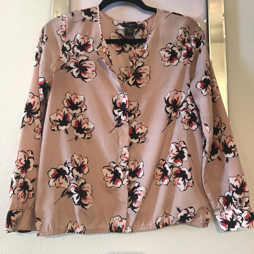 Ann Taylor Floral Blouse