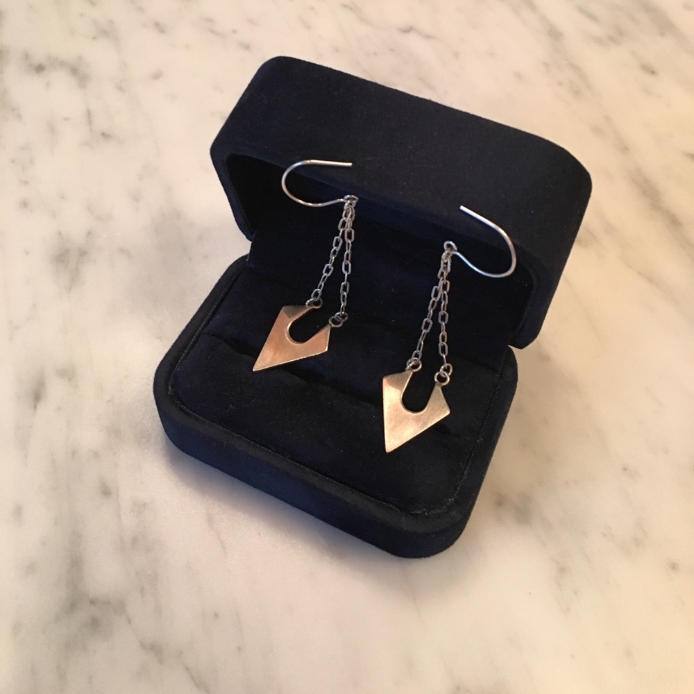 Silver dangly earrings