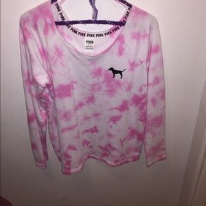 PINK LONG-SLEEVE TIEDYE