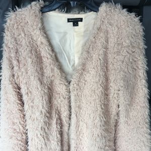 Light Pink Faux Fur Jacket