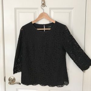 Black lace top