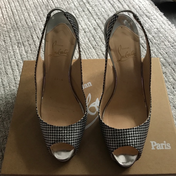 Christian Louboutin Pigalle 120 Omicron Fabric - Picture 2 of 4
