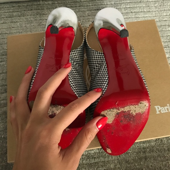 Christian Louboutin Pigalle 120 Omicron Fabric - Picture 4 of 4