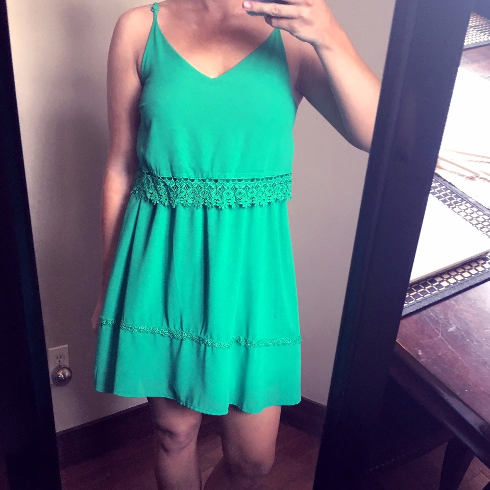 Ya Los Angelos Green Sundress