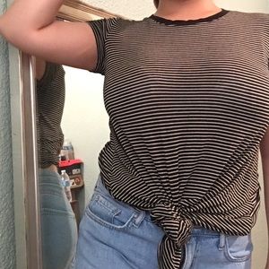 Striped T shirt dress