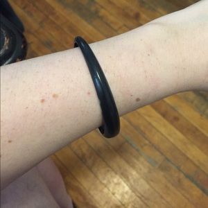 Alexis Bittar Black Skinny Tapered Bangle