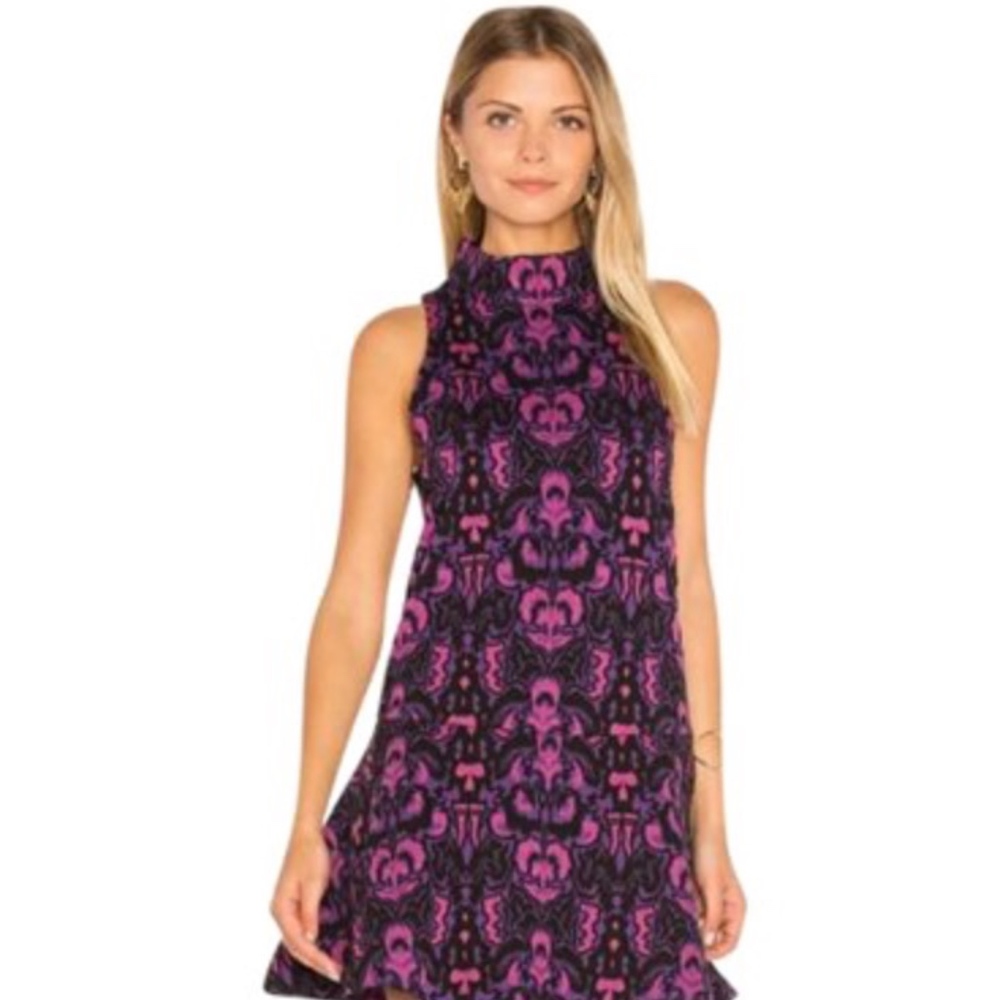 🆕 FREE PEOPLE AMELIA KNIT DROP WAIST PURPLE DRESS