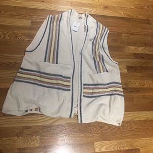 NWT Free People Sweater Sleeveless Cardigan