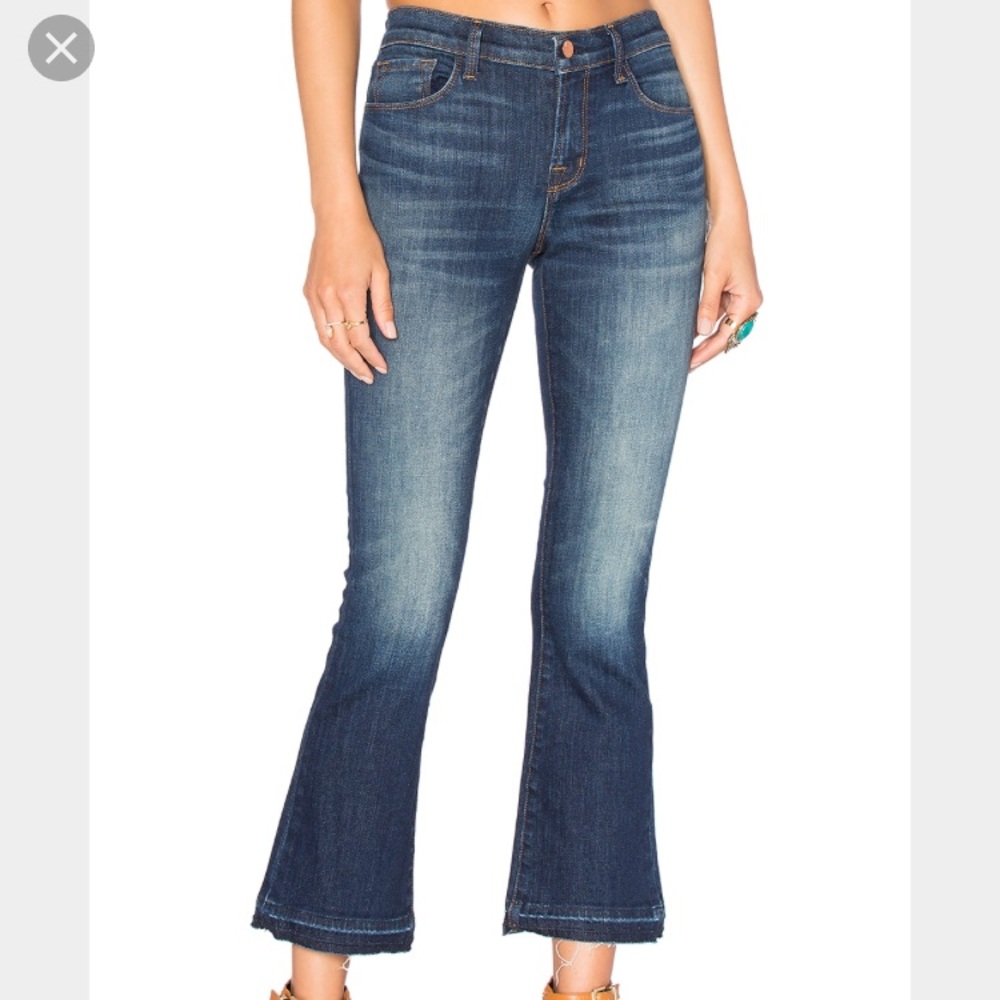 JBRAND Selena Bootcut Skinny Crop