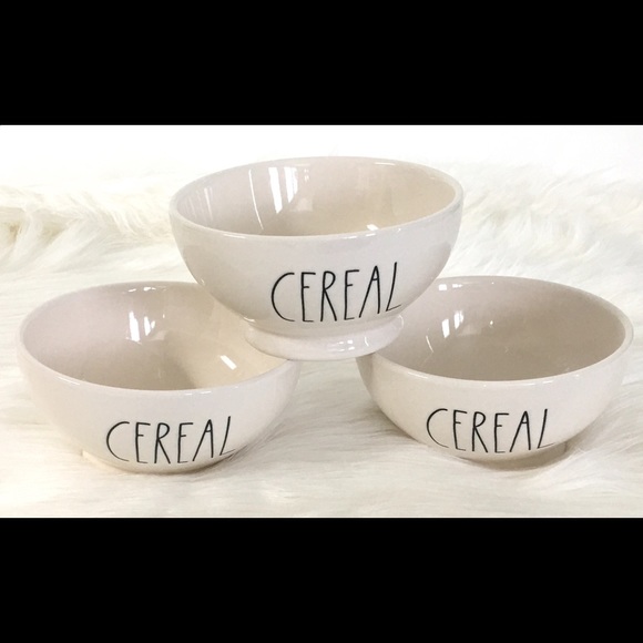 Rae Dunn by Magenta "Cereal" bowls (set of 3) - Picture 3 of 8