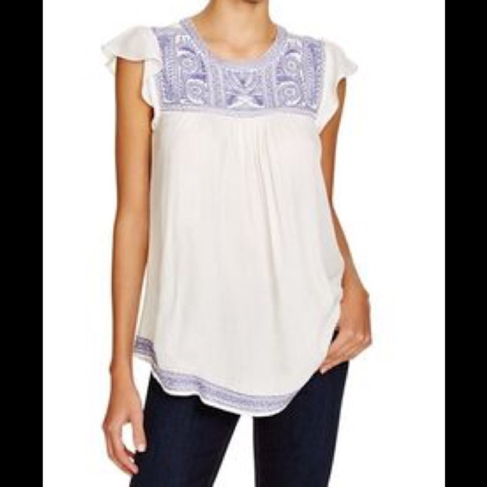 White Joie blouse - Picture 2 of 6