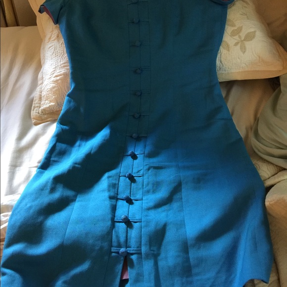 Jones New York dress size 4, aqua - Picture 4 of 5