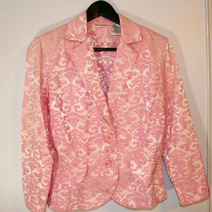 Pink vintage cropped jacket