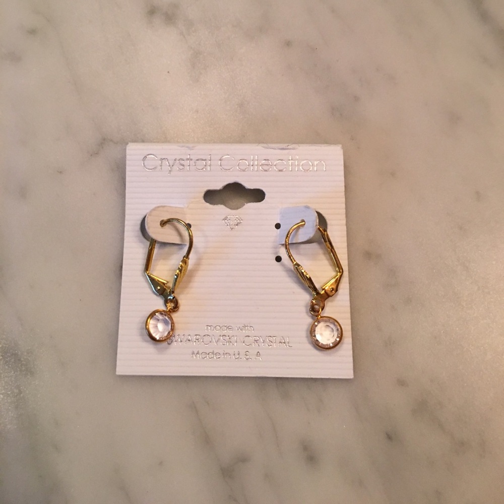 Dangly crystal earrings