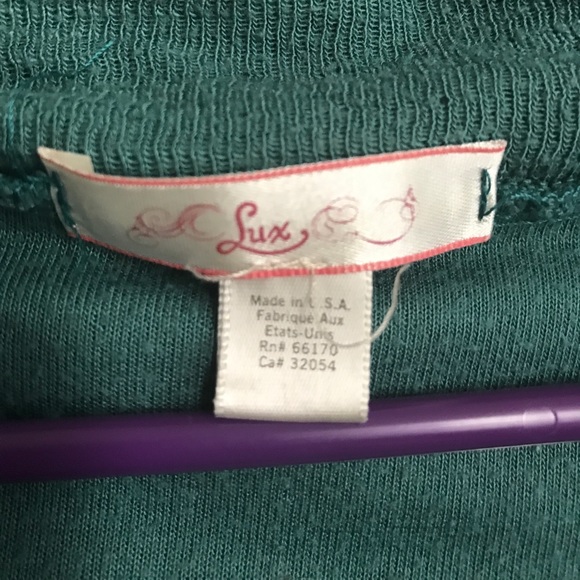 Teal button top - Picture 4 of 4