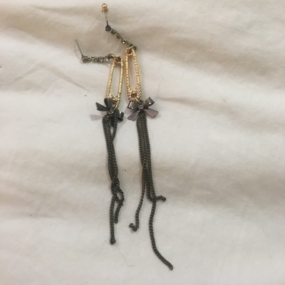 Safety Pin Betsey Johnson Earrings!